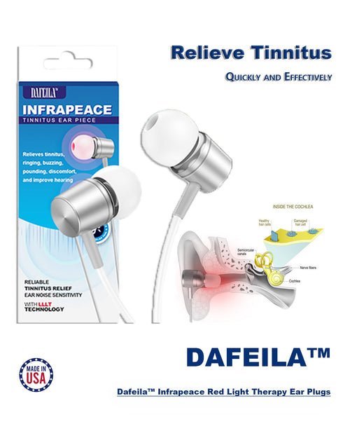 DAFEILA⢠INFRAPEACE -Red Light Therapy Ear Plugs š