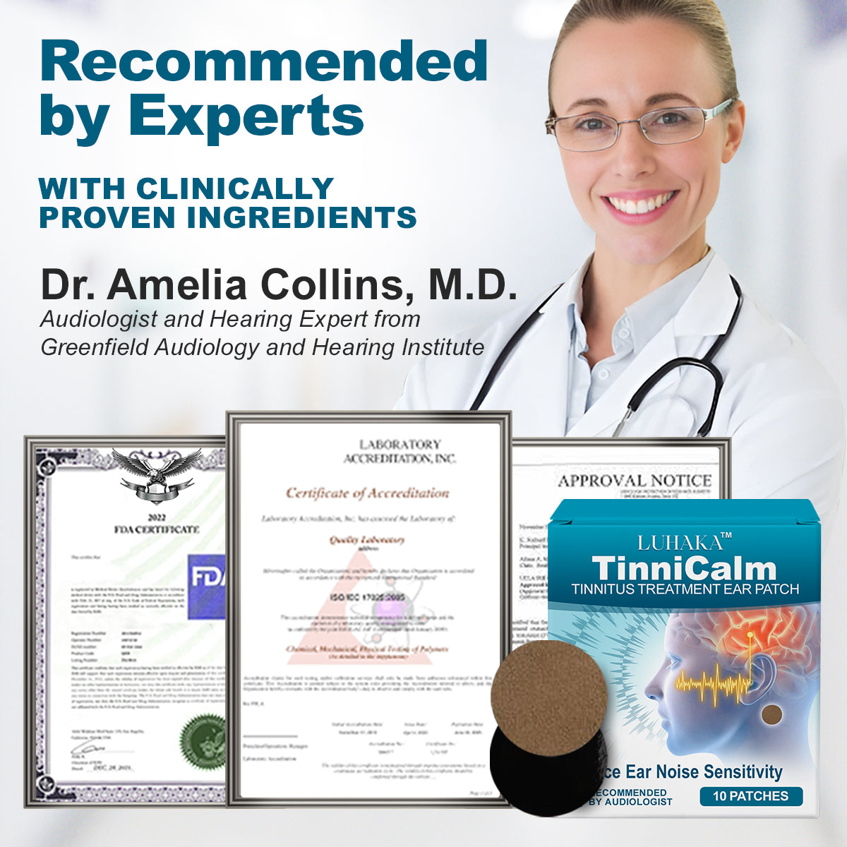 LUHAKA™ TinniCalm - Tinnitus Treatment Ear Patch ACE
