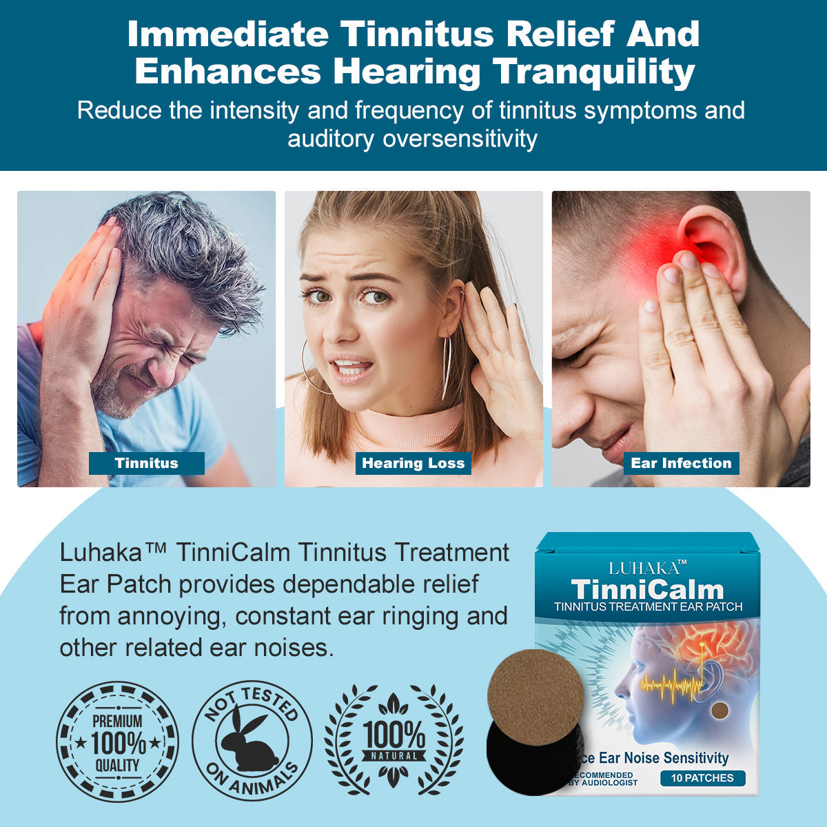 LUHAKA™ TinniCalm - Tinnitus Treatment Ear Patch ACE