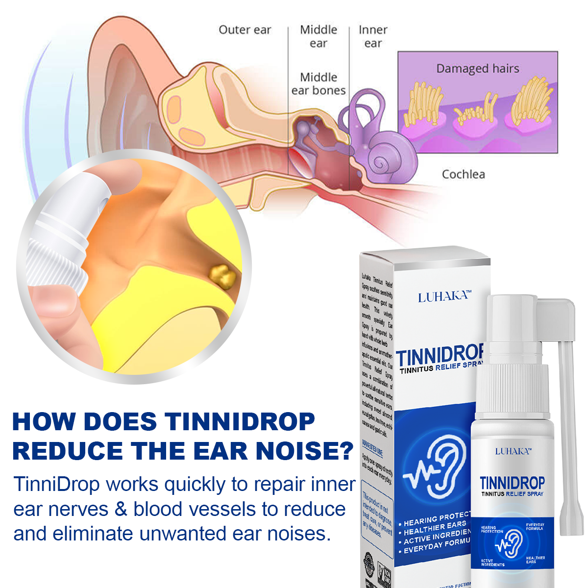 Luhaka TinniDrop Tinnitus Relief Spray ✌2