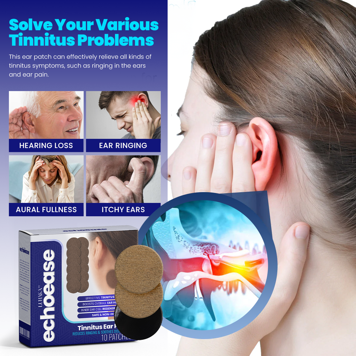 Luhaka™ EchoEase Tinnitus Ear Patch 😊 2