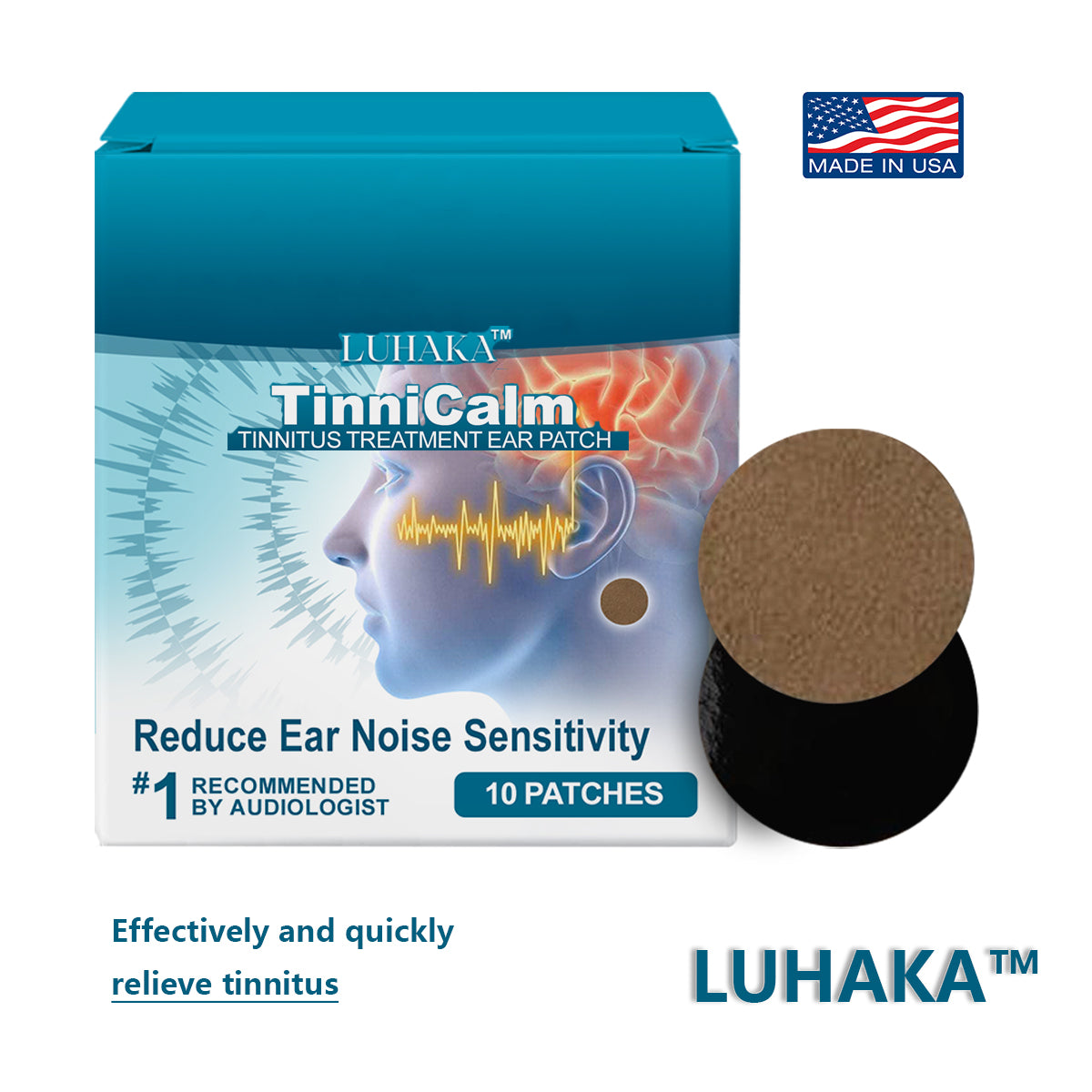 Ear Pact LUHAKA™ TinniCalm - Tinnitus Treatment Ear Patch ACE7 – Bauvina
