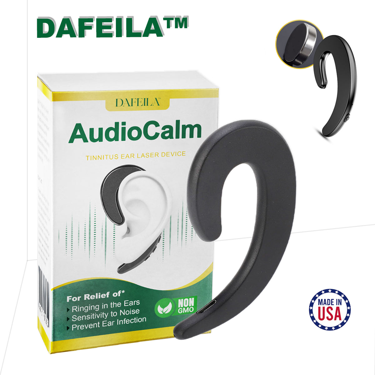 DAFEILA™ AudioCalm-Tinnitus Magnetic Therapy Device 🍏