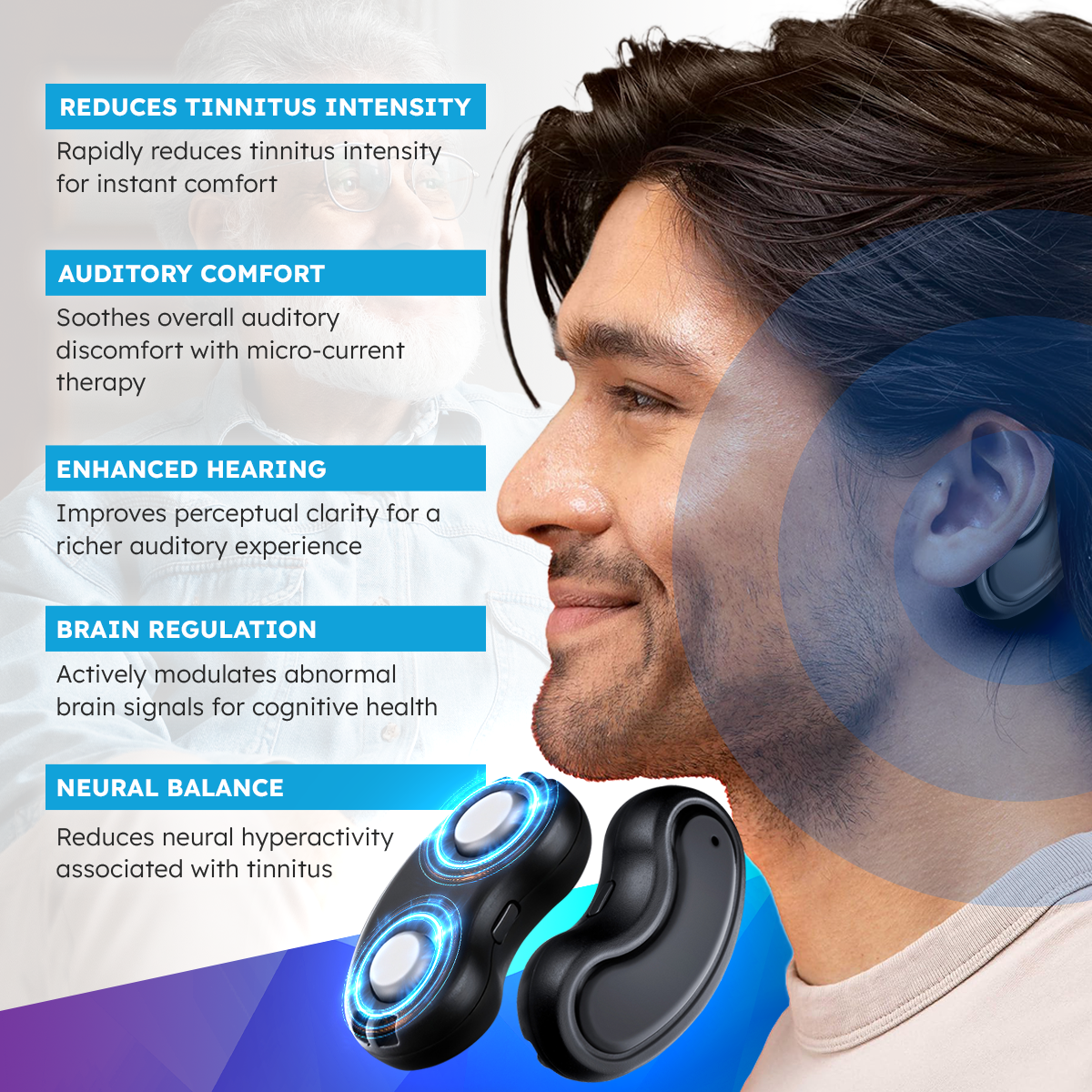 DAFEILA™ SoniPulse Tinnitus Relief Soothing Aid 🥰