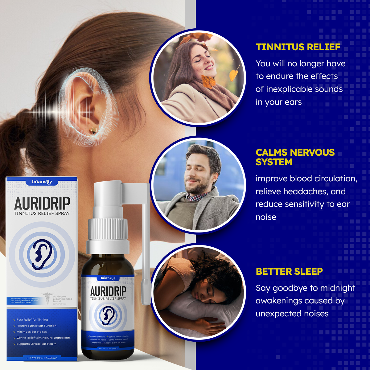 Brianelle™ Auridrip Tinnitus Relief Spray💎