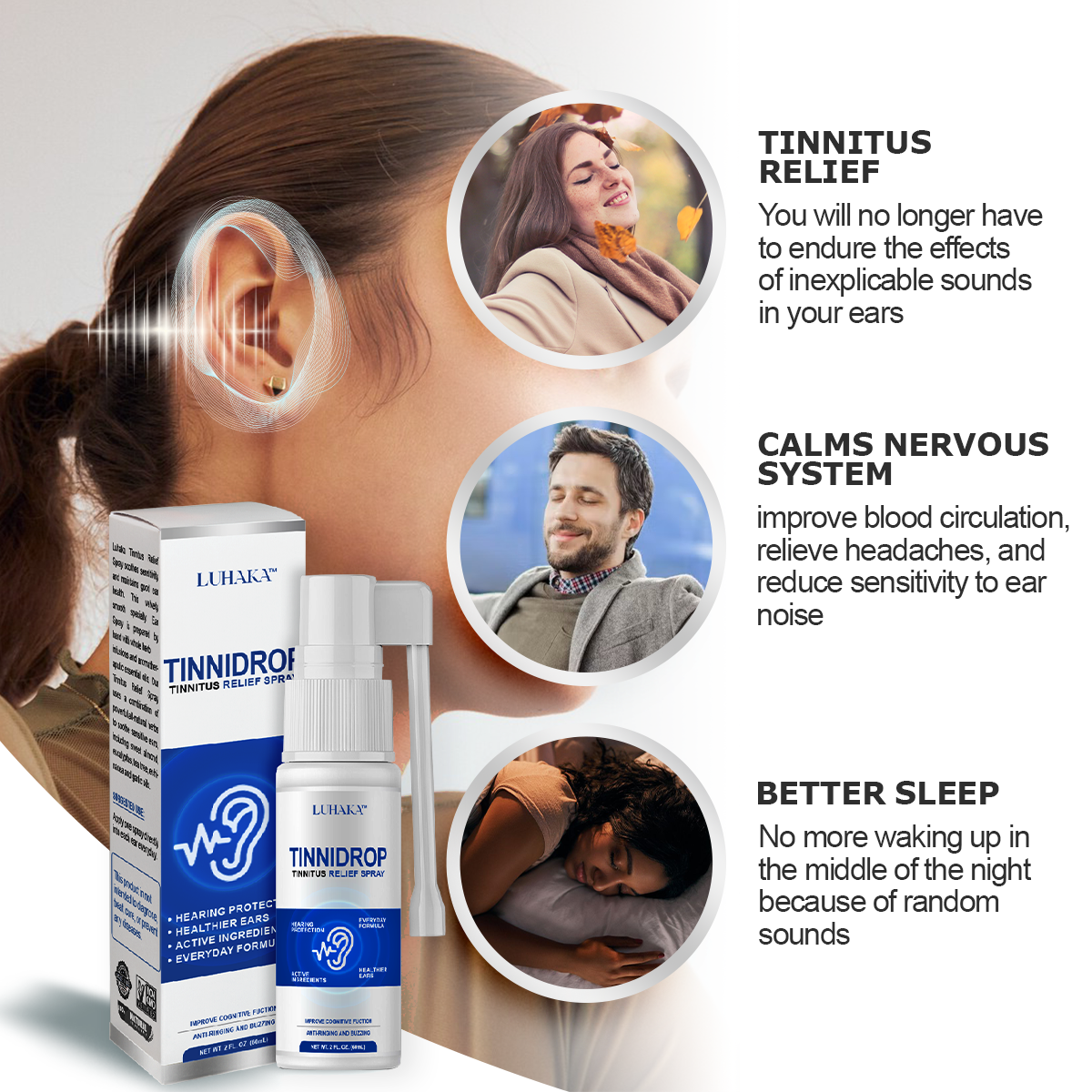 LUHAKA™ TinniDrop Tinnitus Relief Spray 💎 50%OFF TODAY ! !