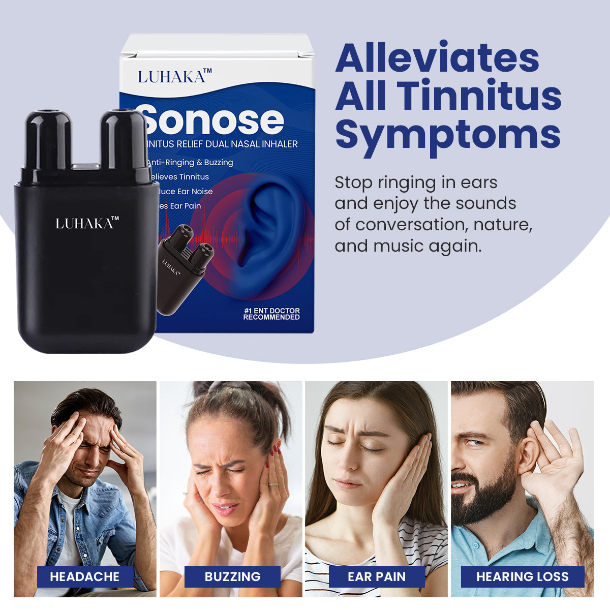 LUHAKA™ Sonose Tinnitus Relief Dual Nasal Inhaler 🏆