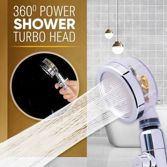 360° Power Shower Head